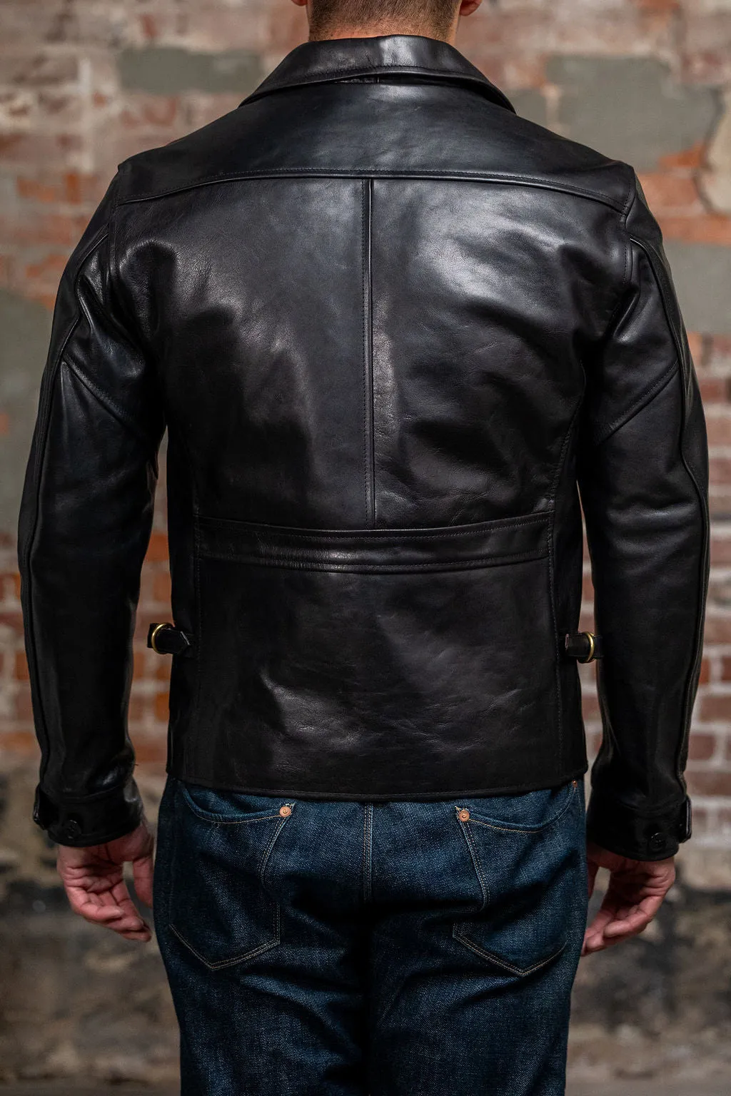 Attractions 379 Horsehide Double Flats Jacket - Black sold by Franklin and Poe product image thumbnail 3