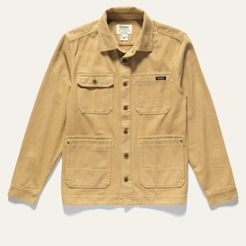 Barn Jacket Saddle Herringbone sold by Ginew