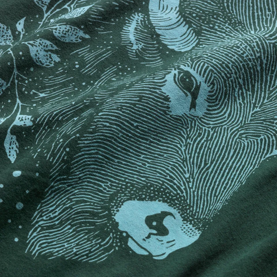 Bison Head Tee Hunter Green sold by Ginew product image thumbnail 3