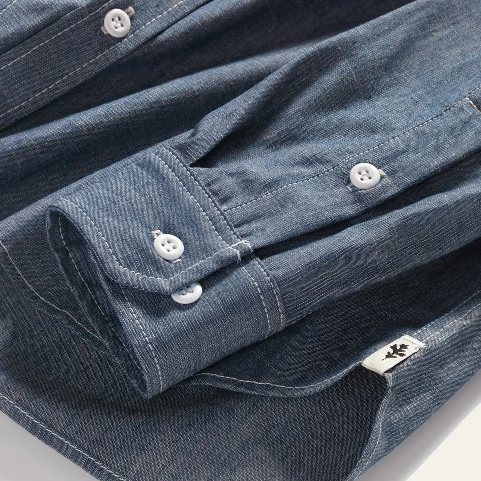 Mohican Crew Shirt Chambray sold by Ginew product image thumbnail 4