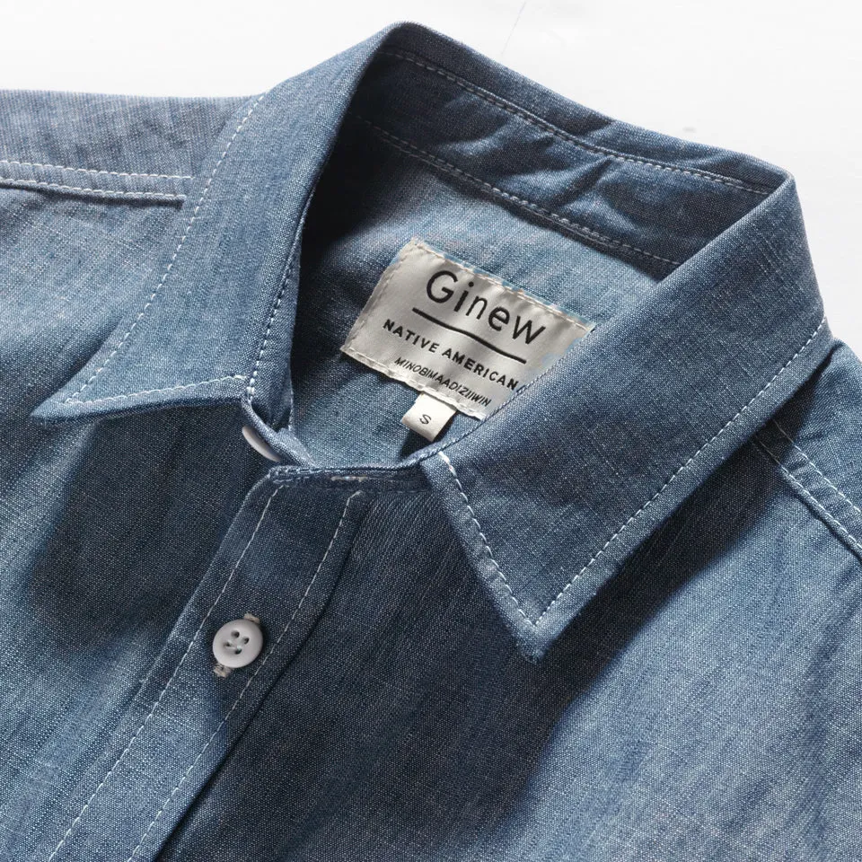 Mohican Crew Shirt Chambray sold by Ginew product image thumbnail 2