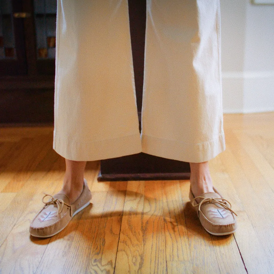 Carpenter Crop Cream Women's Pants sold by Ginew product image thumbnail 5