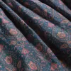Silk Ruffle Top Teal Paisley Women's sold by Ginew