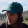 Genesis Leaf Wax Canvas Ball Cap Green sold by Ginew