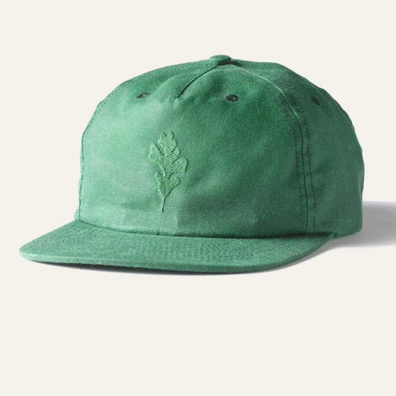 Genesis Leaf Wax Canvas Ball Cap Green sold by Ginew