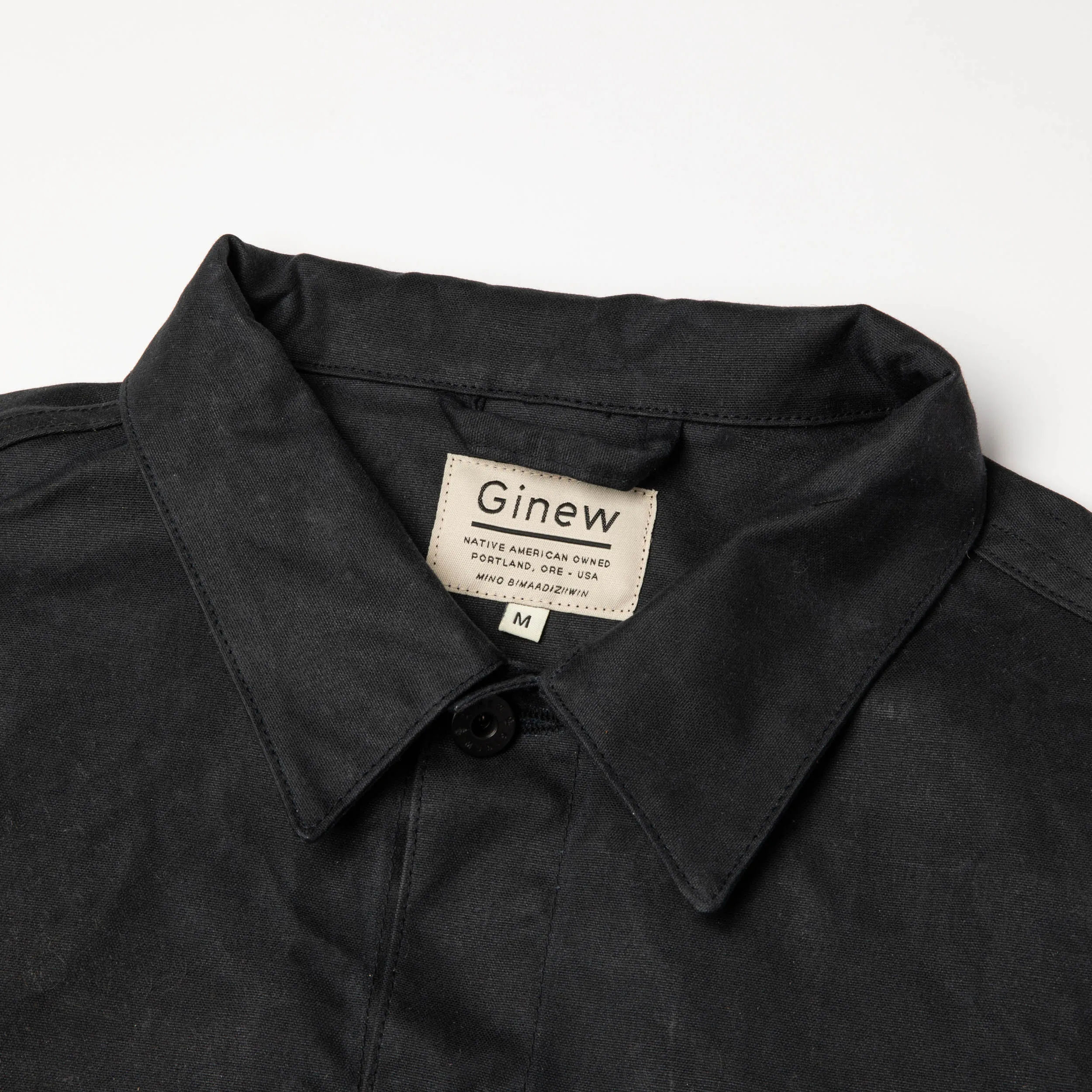 Wax Canvas Rider Jacket Black sold by Ginew product image thumbnail 3