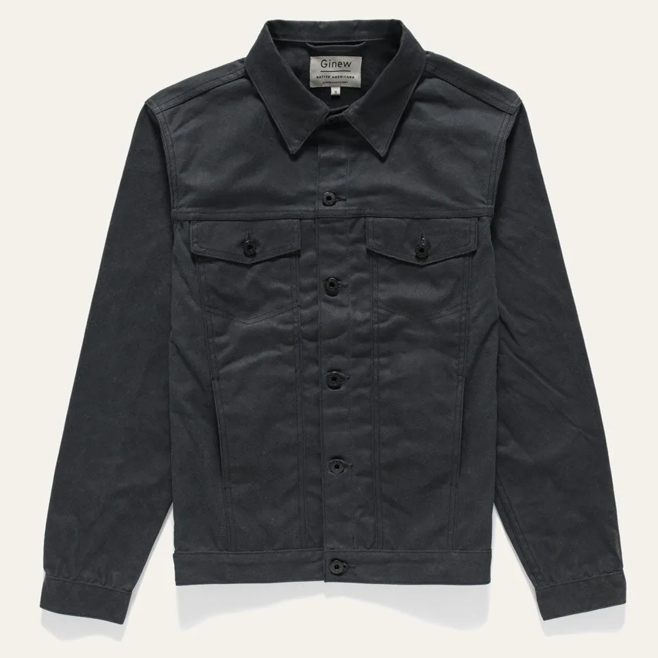 Wax Canvas Rider Jacket Black sold by Ginew