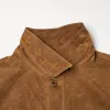 Wax Canvas Rider Jacket Brown Lodges sold by Ginew