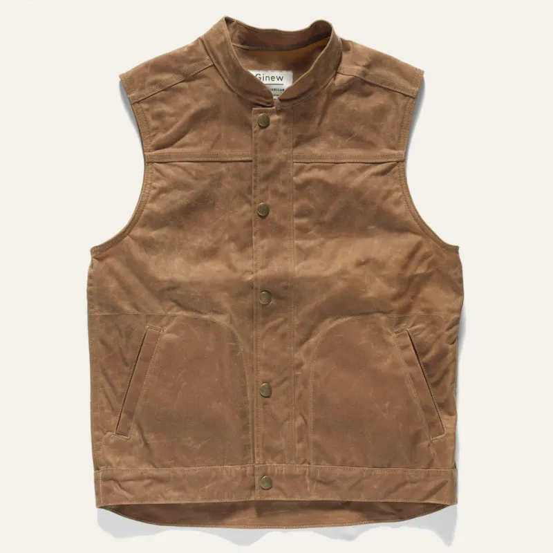 Wax Vest Brown sold by Ginew