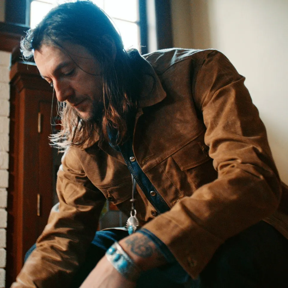 Wax Canvas Rider Jacket Ozaawi (Brown) sold by Ginew product image thumbnail 2