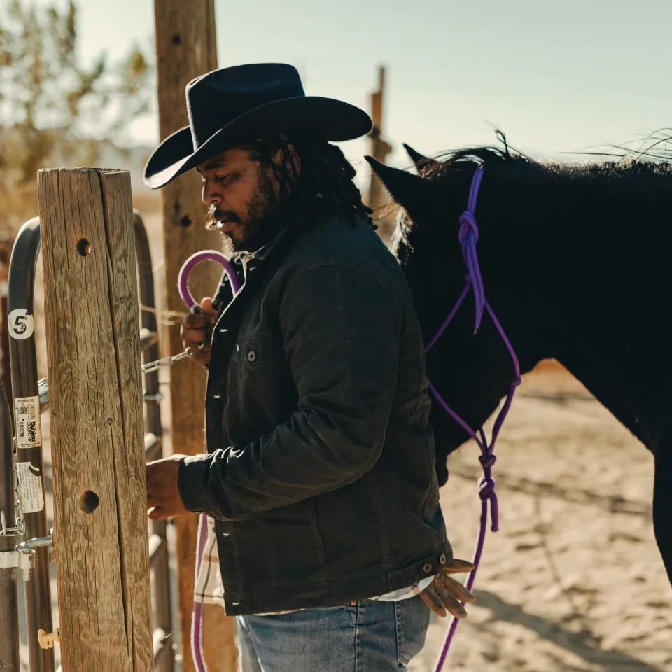 Wax Canvas Herringbone Rider Jacket Green sold by Ginew product image thumbnail 4