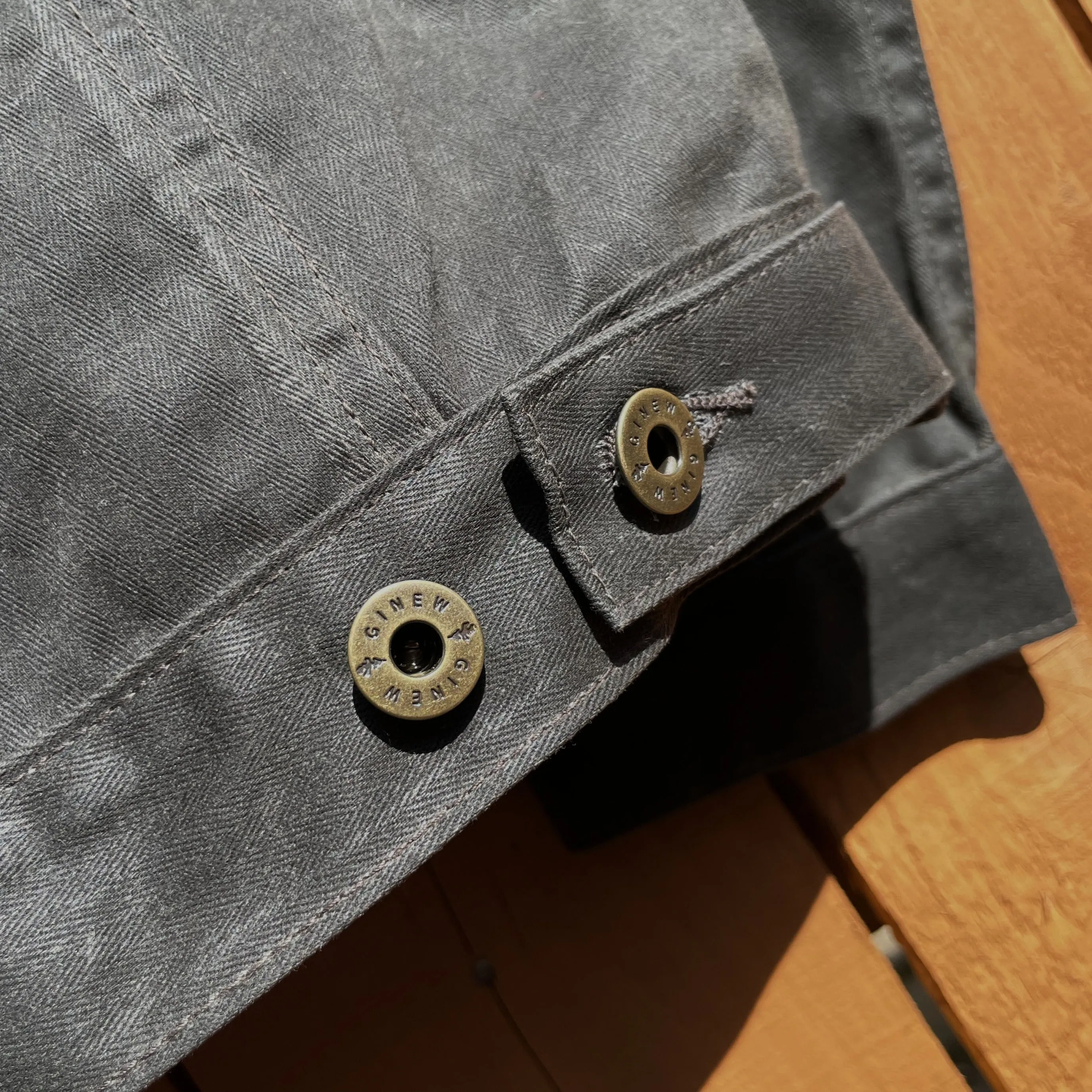 Wax Canvas Herringbone Rider Jacket Green sold by Ginew product image thumbnail 3