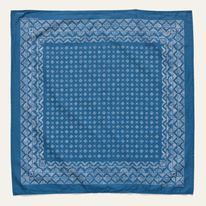 Ginew Medel Bandana Indigo + Cream sold by Ginew