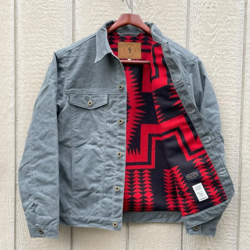 Legends Rider Coat Charcoal with Walking  Rock Lining sold by Ginew