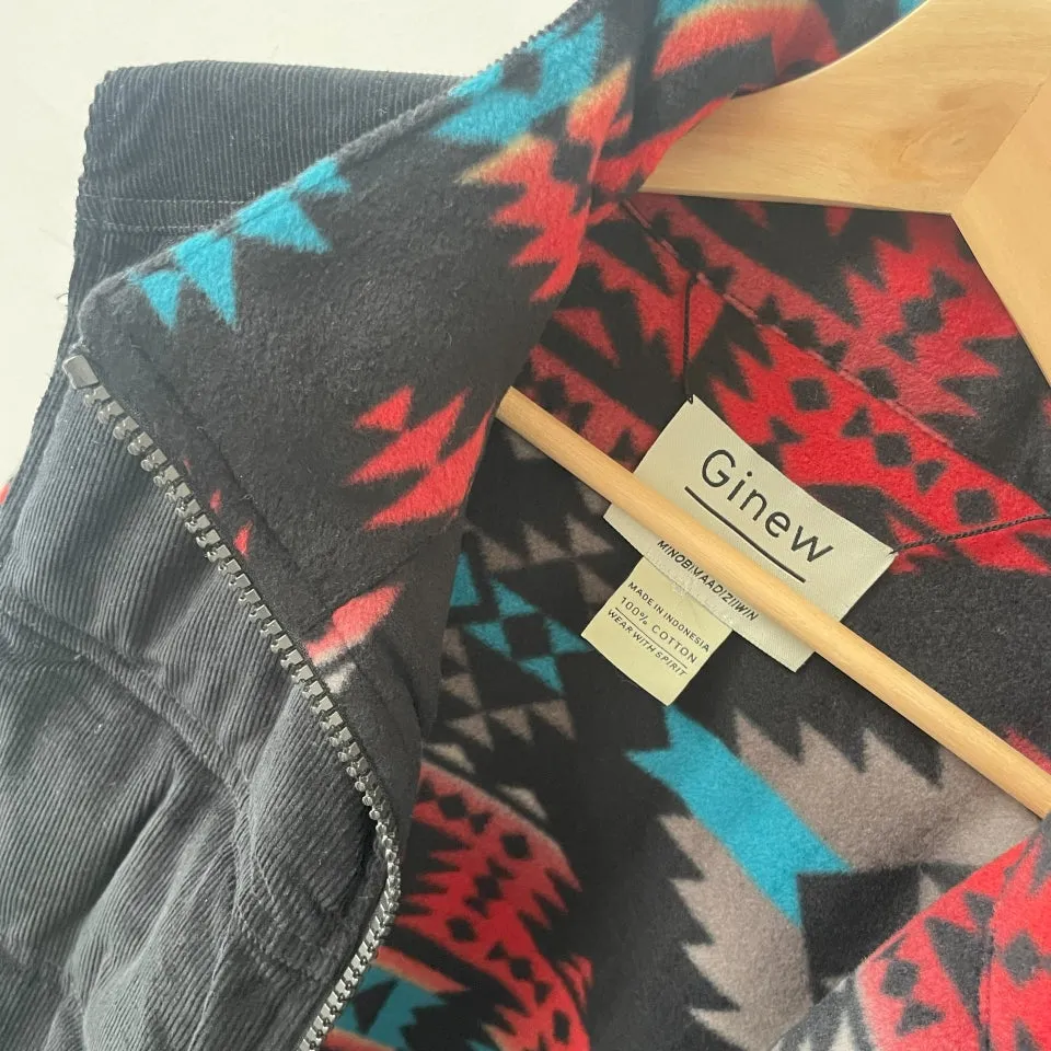 Reversible Thunderbird Corduroy Vest - Black Multi Sample sold by Ginew product image thumbnail 4