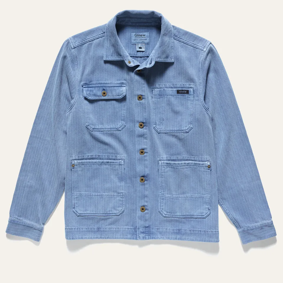 Barn Jacket Indigo Herringbone Sample sold by Ginew product image thumbnail 2
