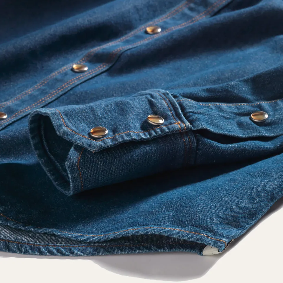 Western Snap Shirt Washed Chambray sold by Ginew product image thumbnail 3