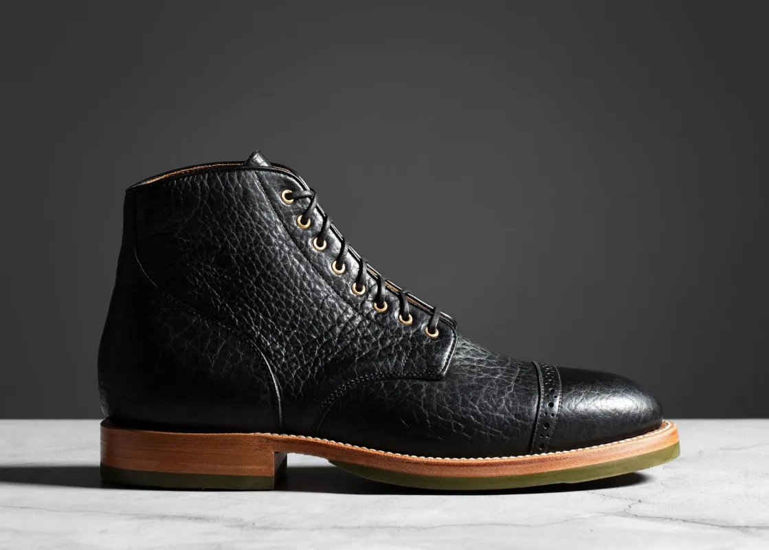 Garrison Boot Black Bison sold by Grant Stone