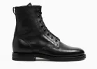 Combat Boot Nero Nappa sold by Grant Stone
