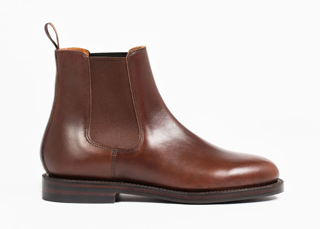 Josephine Chelsea Boot Crimson Chromexcel sold by Grant Stone