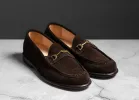 Horsebit Loafer Espresso Suede sold by Grant Stone