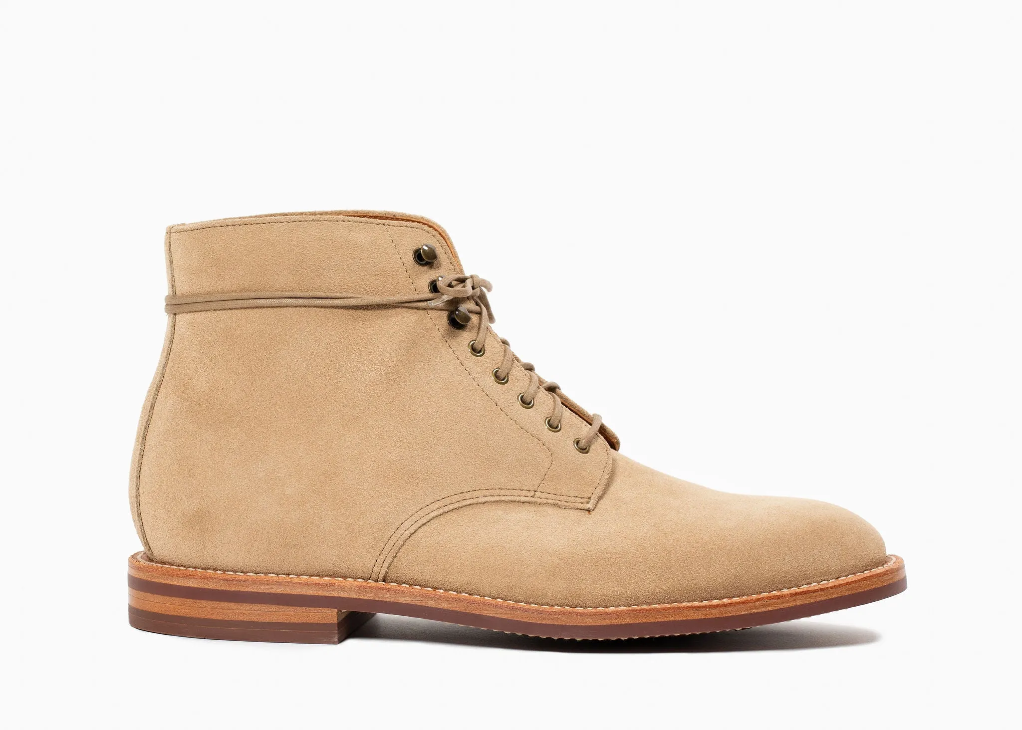 Edward Boot Tan Suede sold by Grant Stone