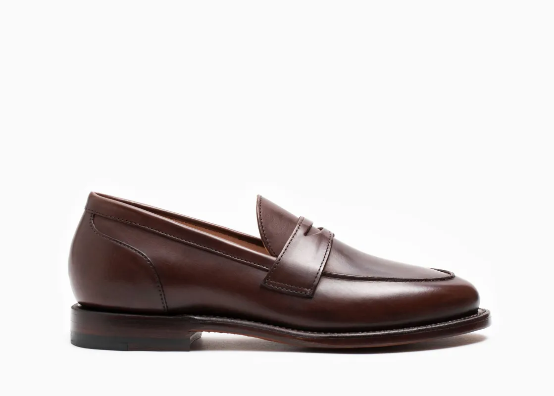 Clara Penny Loafer Tobacco Calf sold by Grant Stone