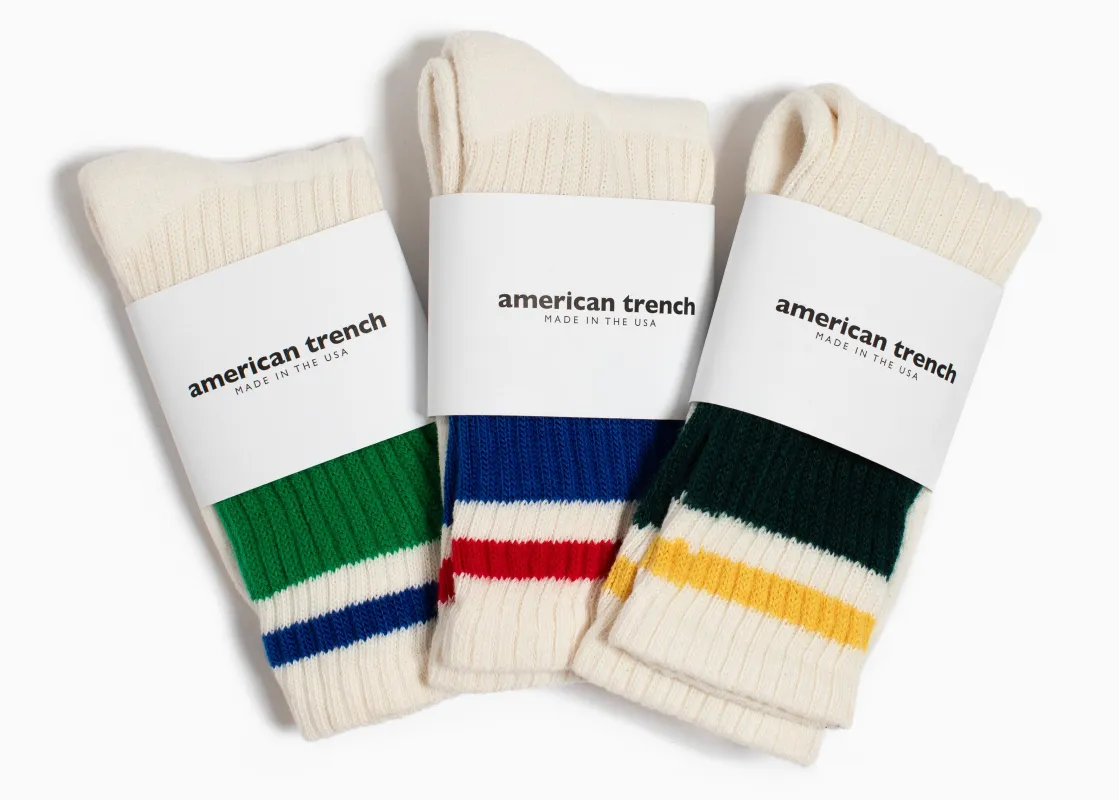 American Trench Retro Stripe Sock sold by Grant Stone