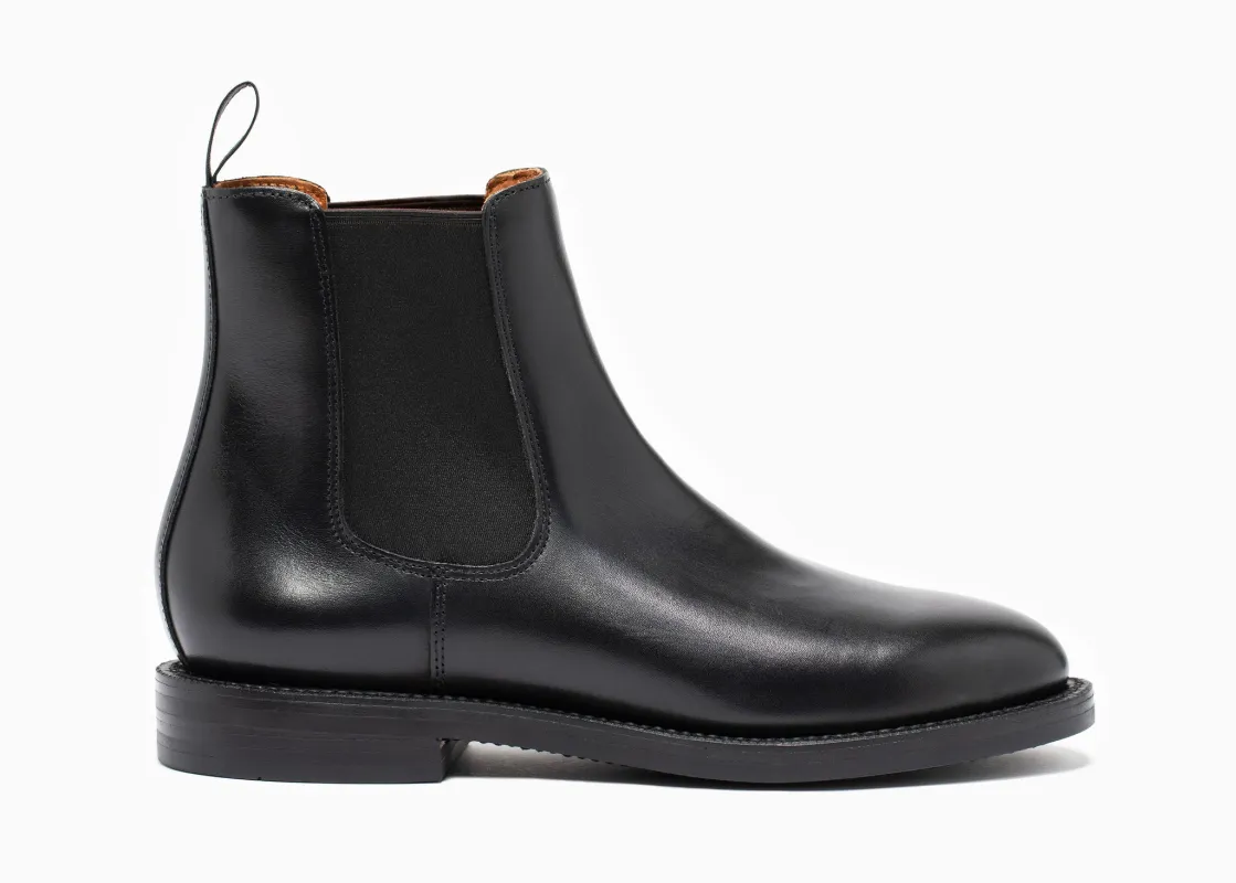 Josephine Chelsea Boot Black Calf sold by Grant Stone