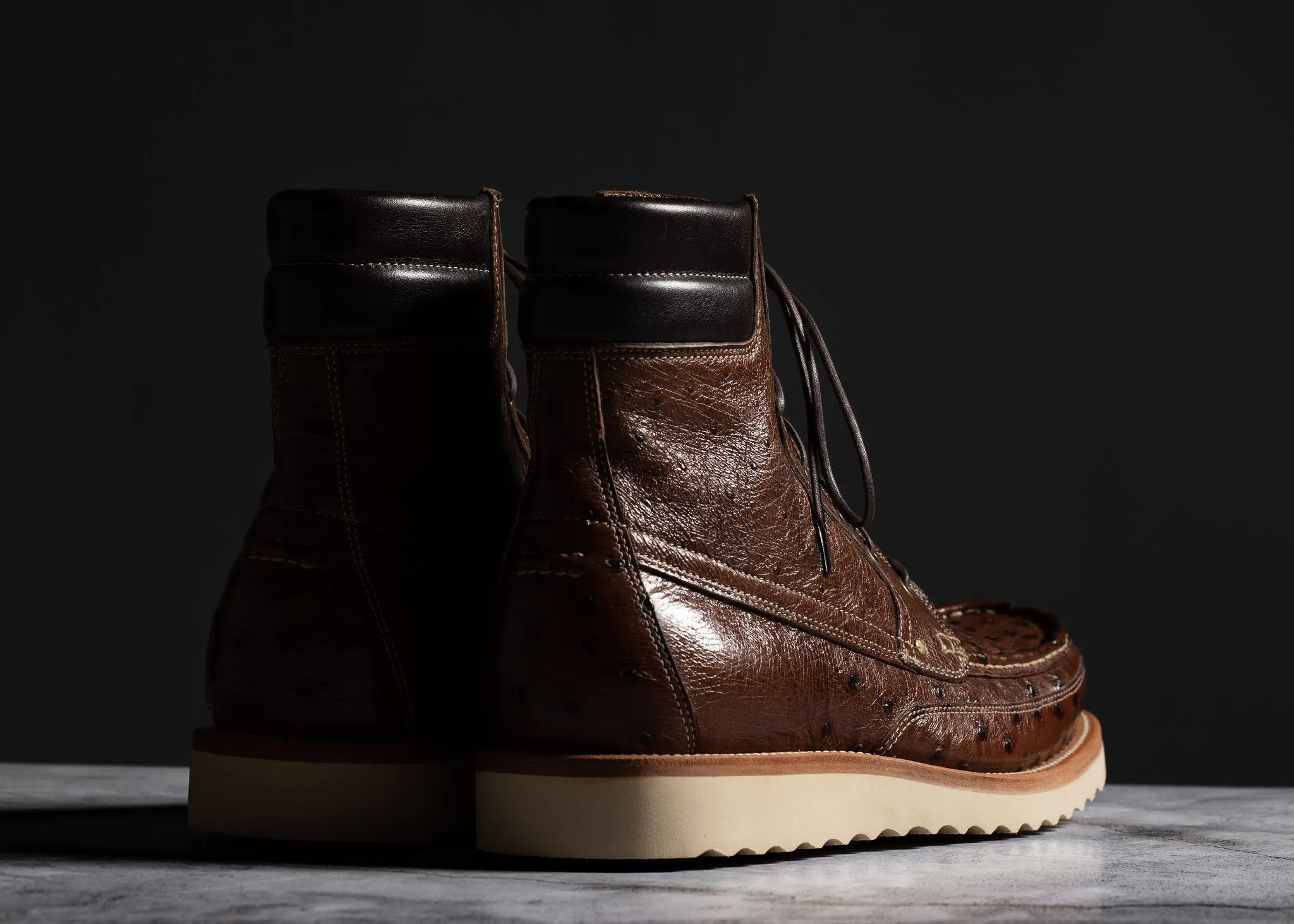 Field Boot Kango Tobacco Ostrich sold by Grant Stone product image thumbnail 4