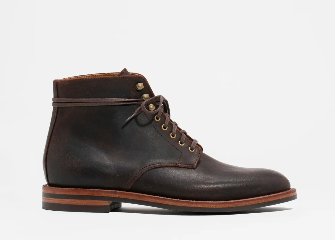 Edward Boot Tobacco Waxed Commander sold by Grant Stone