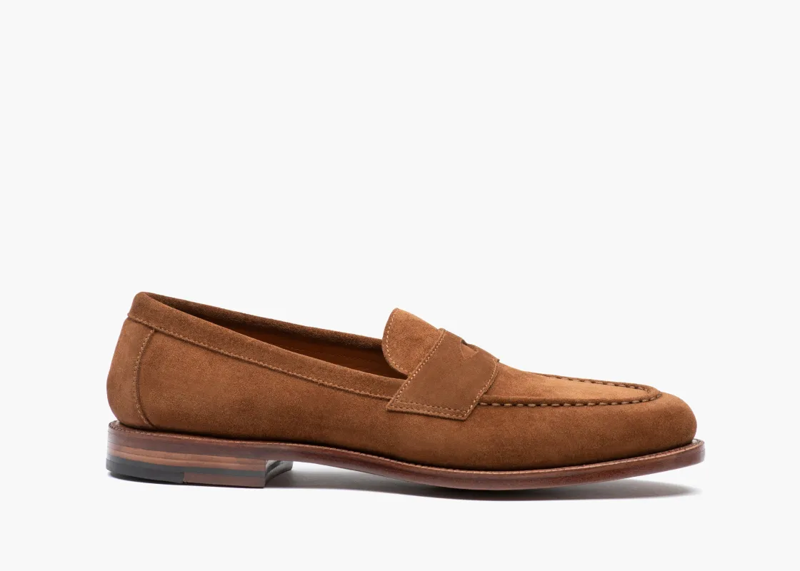 Traveler Penny Bourbon Suede sold by Grant Stone