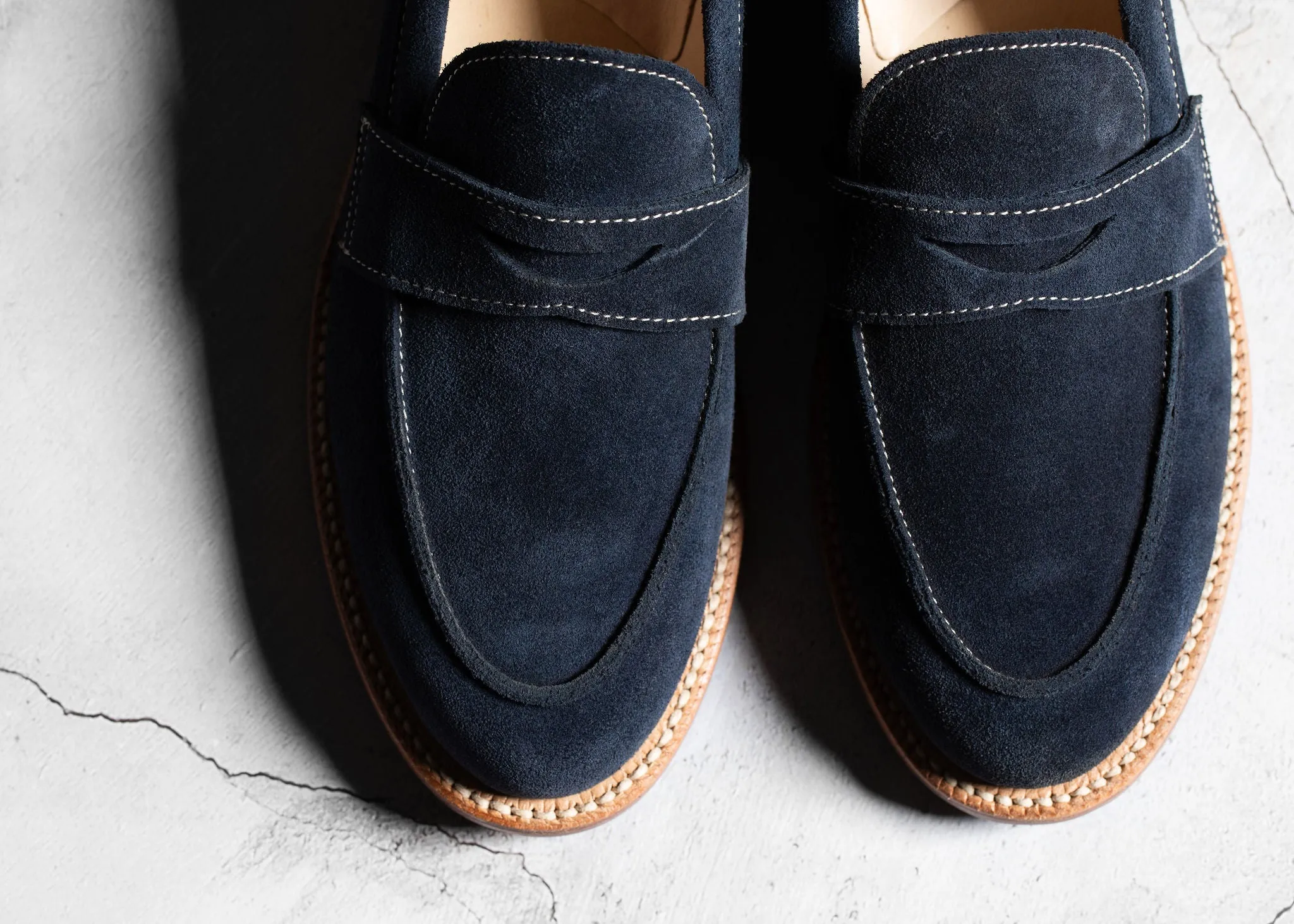 Clara Penny Loafer Midnight Suede sold by Grant Stone product image thumbnail 3