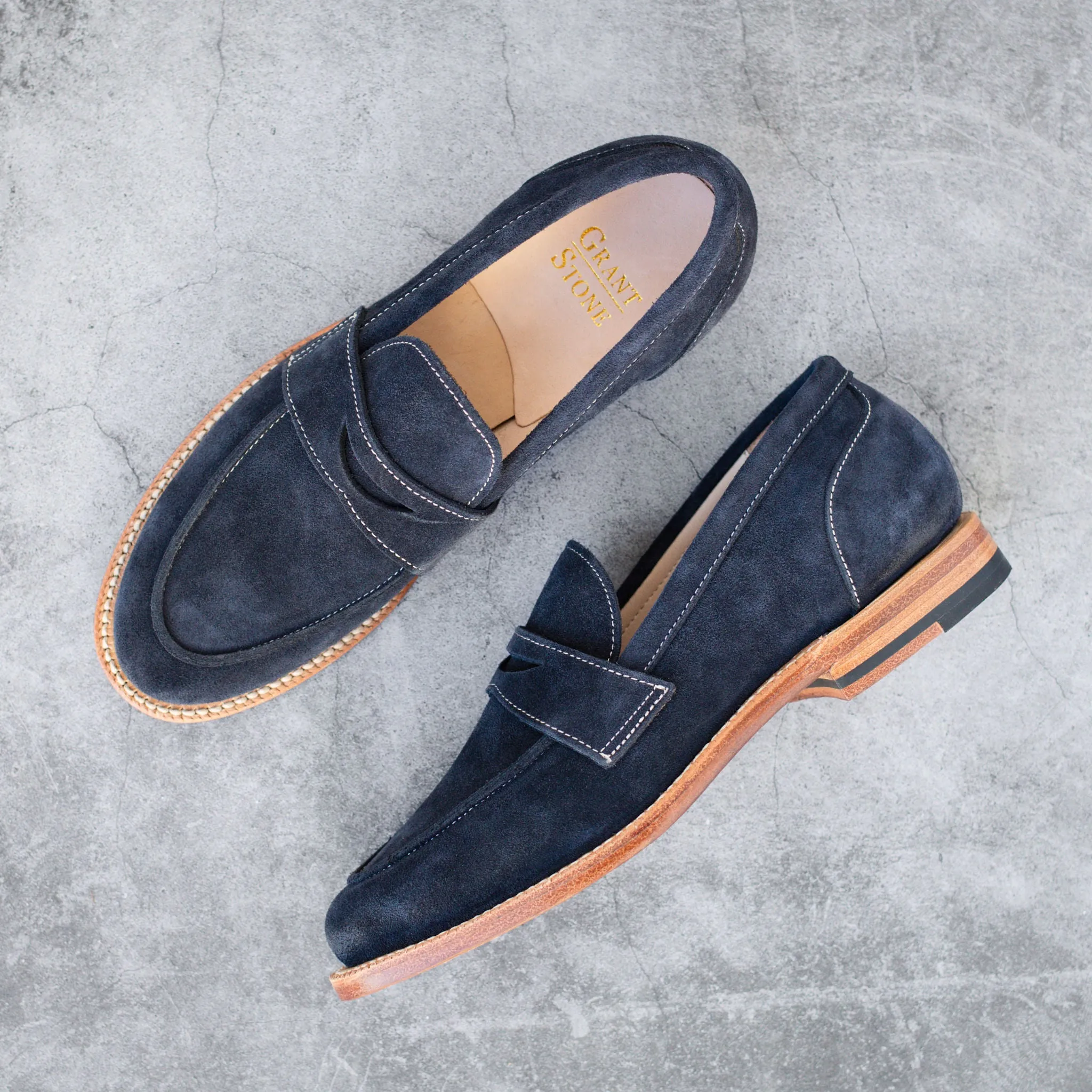Clara Penny Loafer Midnight Suede sold by Grant Stone product image thumbnail 5
