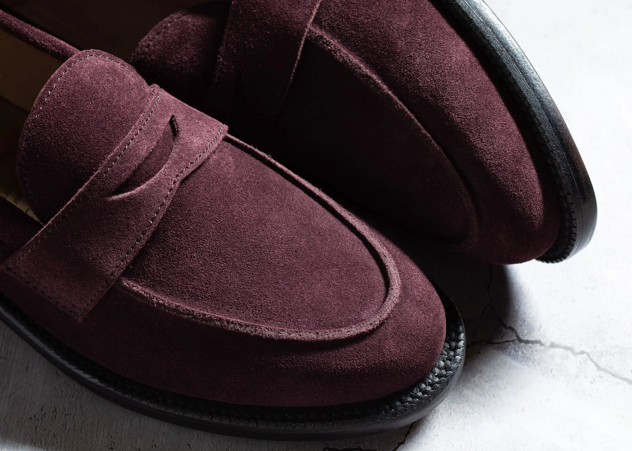 Clara Penny Loafer Berry Suede sold by Grant Stone product image thumbnail 4