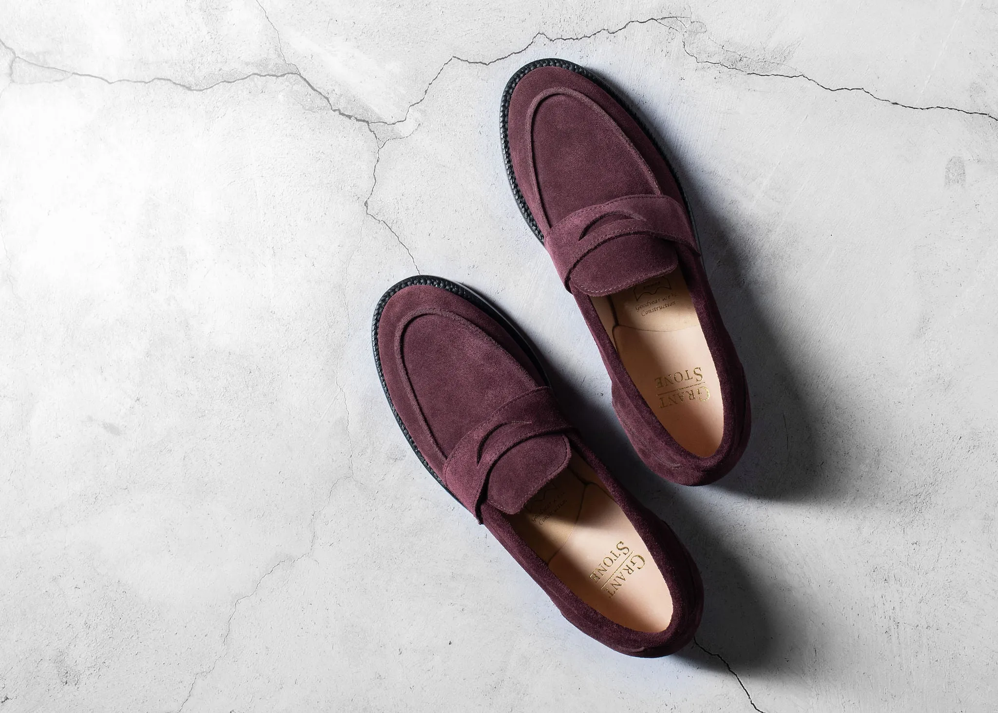 Clara Penny Loafer Berry Suede sold by Grant Stone product image thumbnail 3