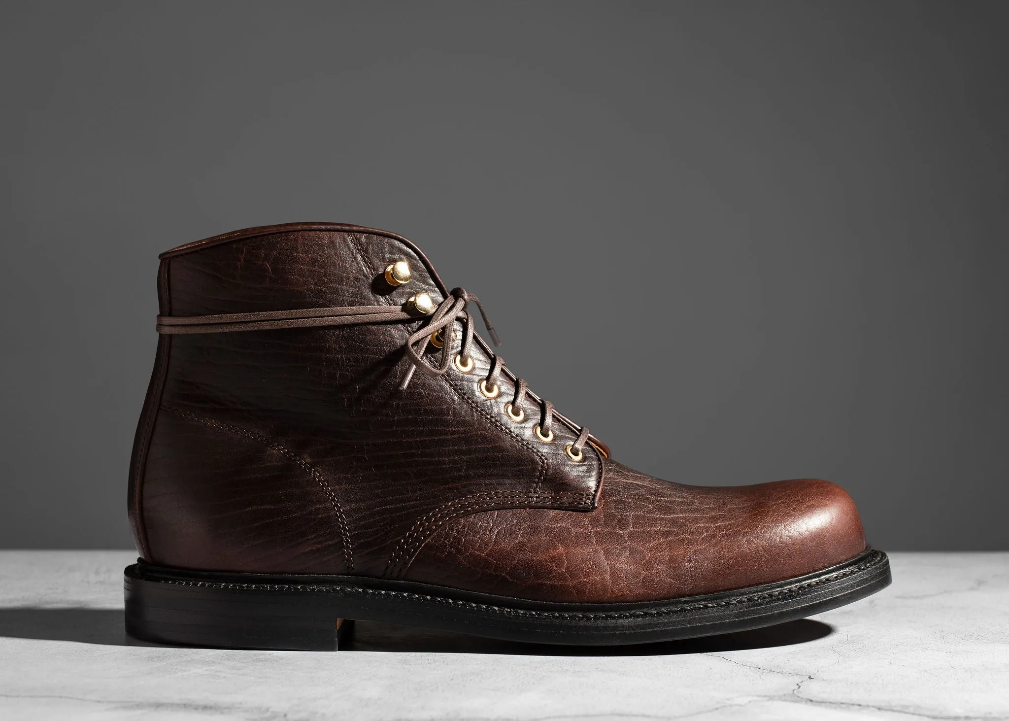 Pre-Order | Baroda Boot Mahogany Shrunken Calf sold by Grant Stone