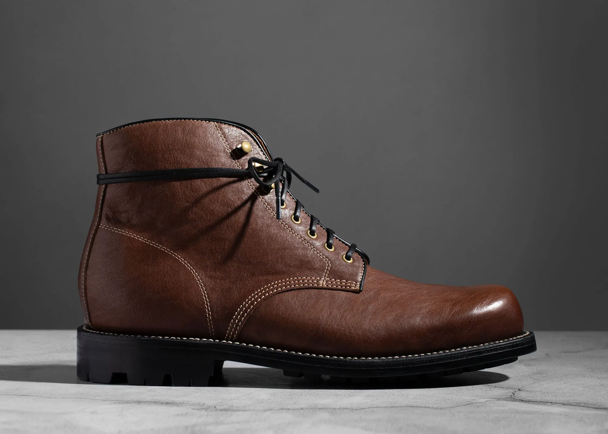 Pre-Order | Baroda Boot Chocolate Washed Horsehide sold by Grant Stone