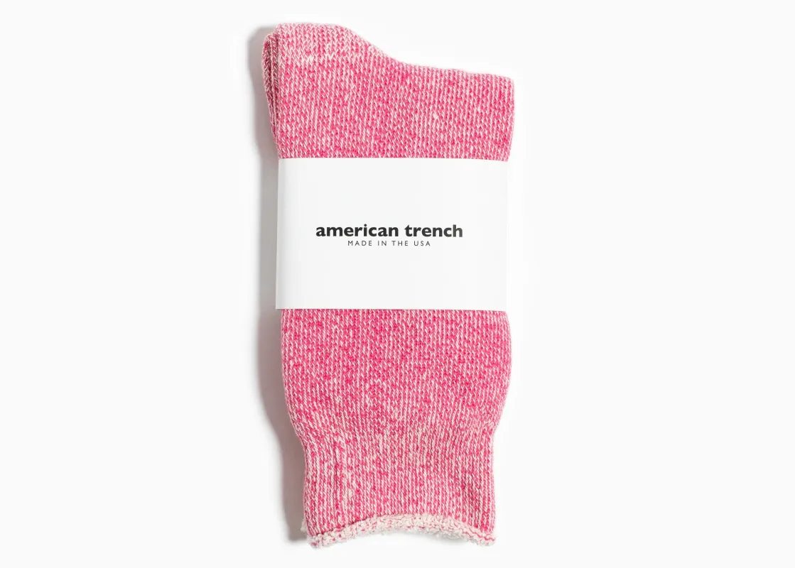 American Trench Sunday Sock – Pink sold by Grant Stone