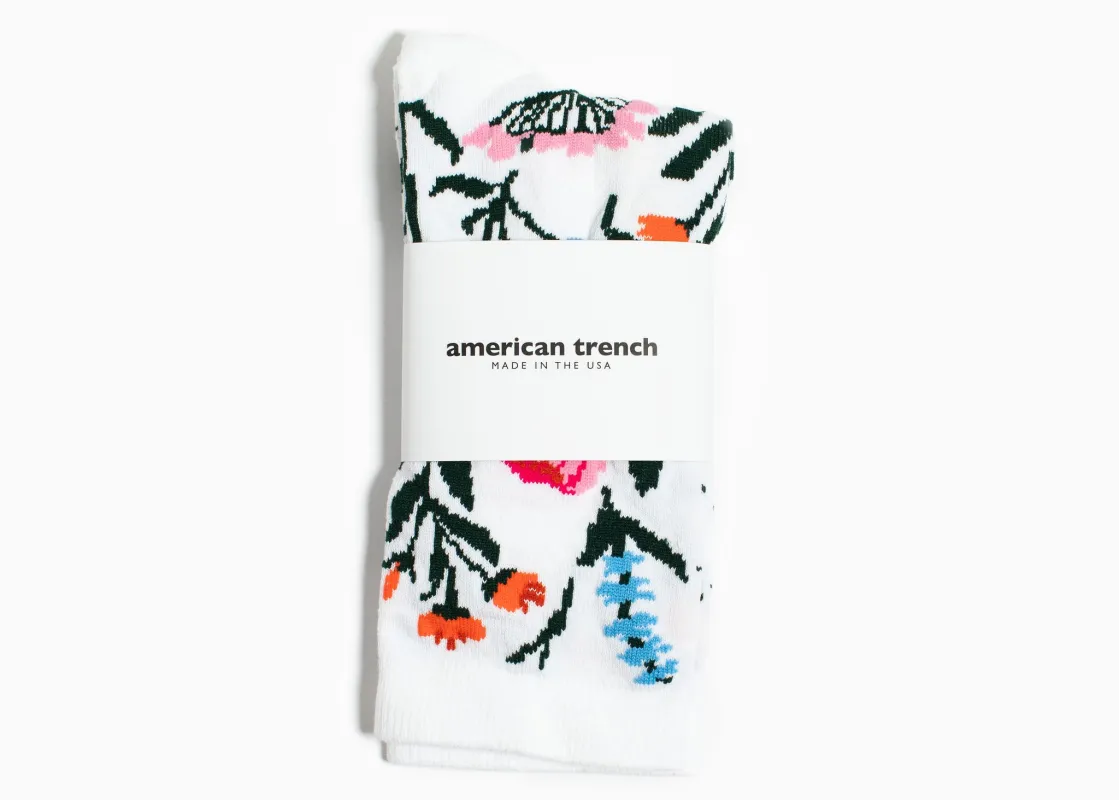 American Trench Wild Flower Sock – Ivory sold by Grant Stone
