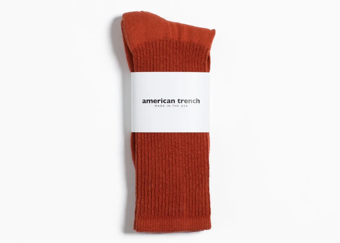 American Trench Mil-Spec Sport Sock – Rust sold by Grant Stone