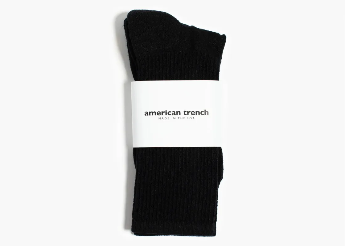 American Trench Mil-Spec Sport Sock – Black sold by Grant Stone