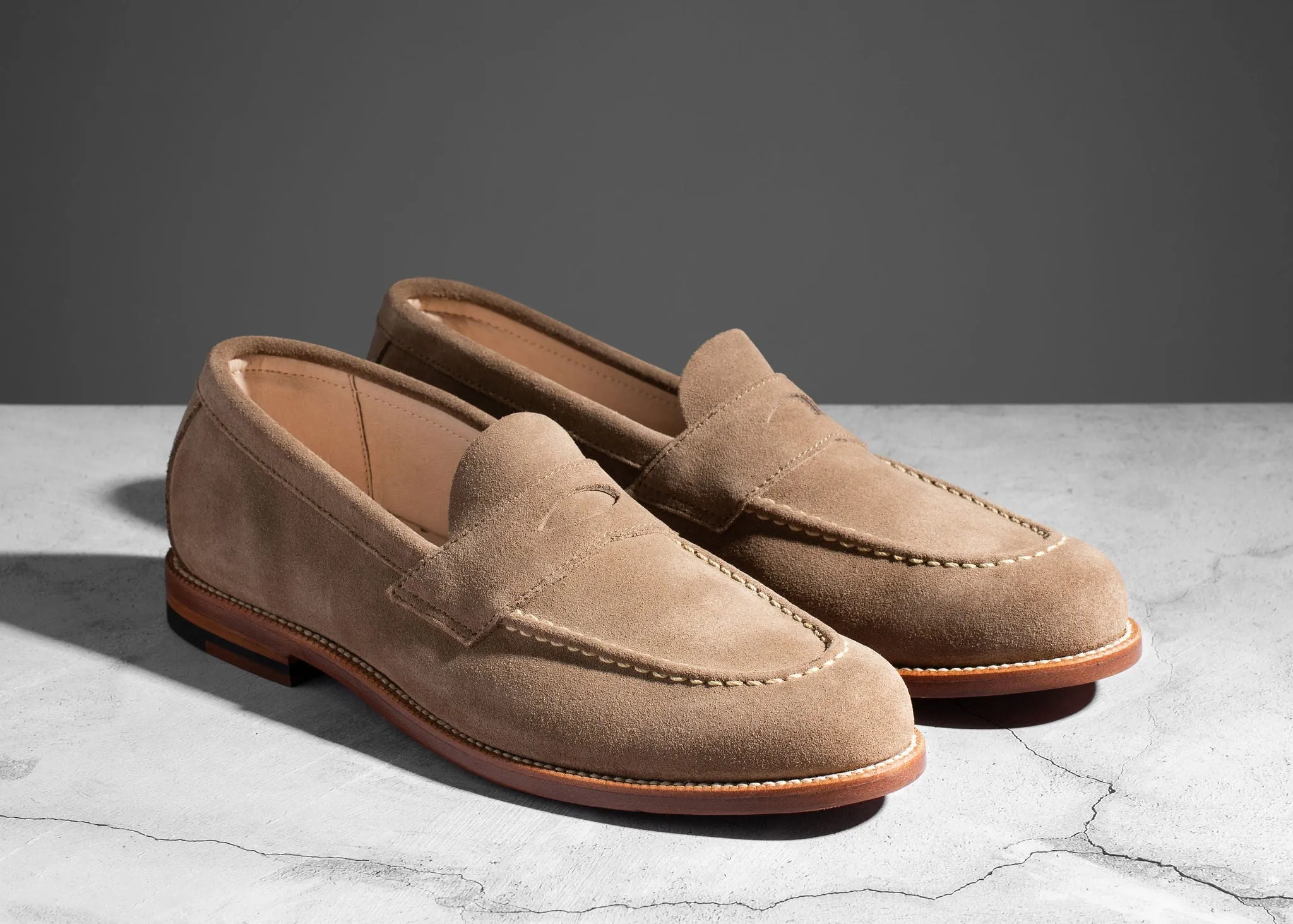 Unlined Traveler Penny Sand Suede sold by Grant Stone product image thumbnail 2