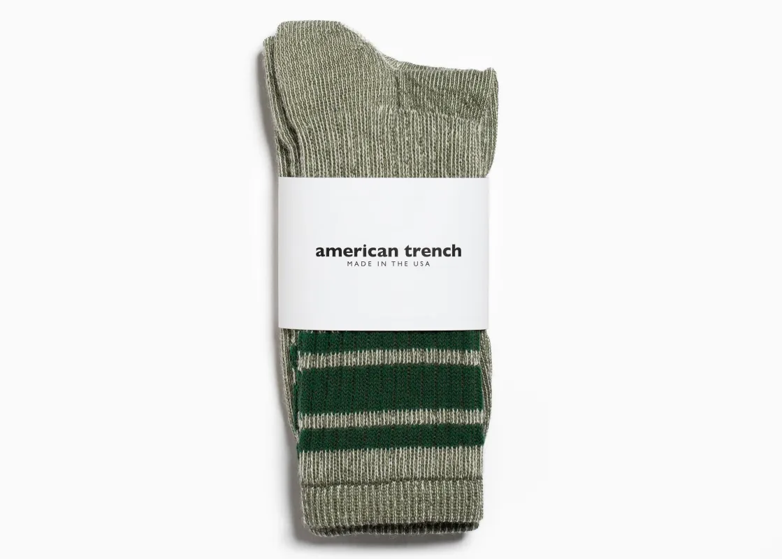 American Trench Merino Activity Crew – Moss sold by Grant Stone