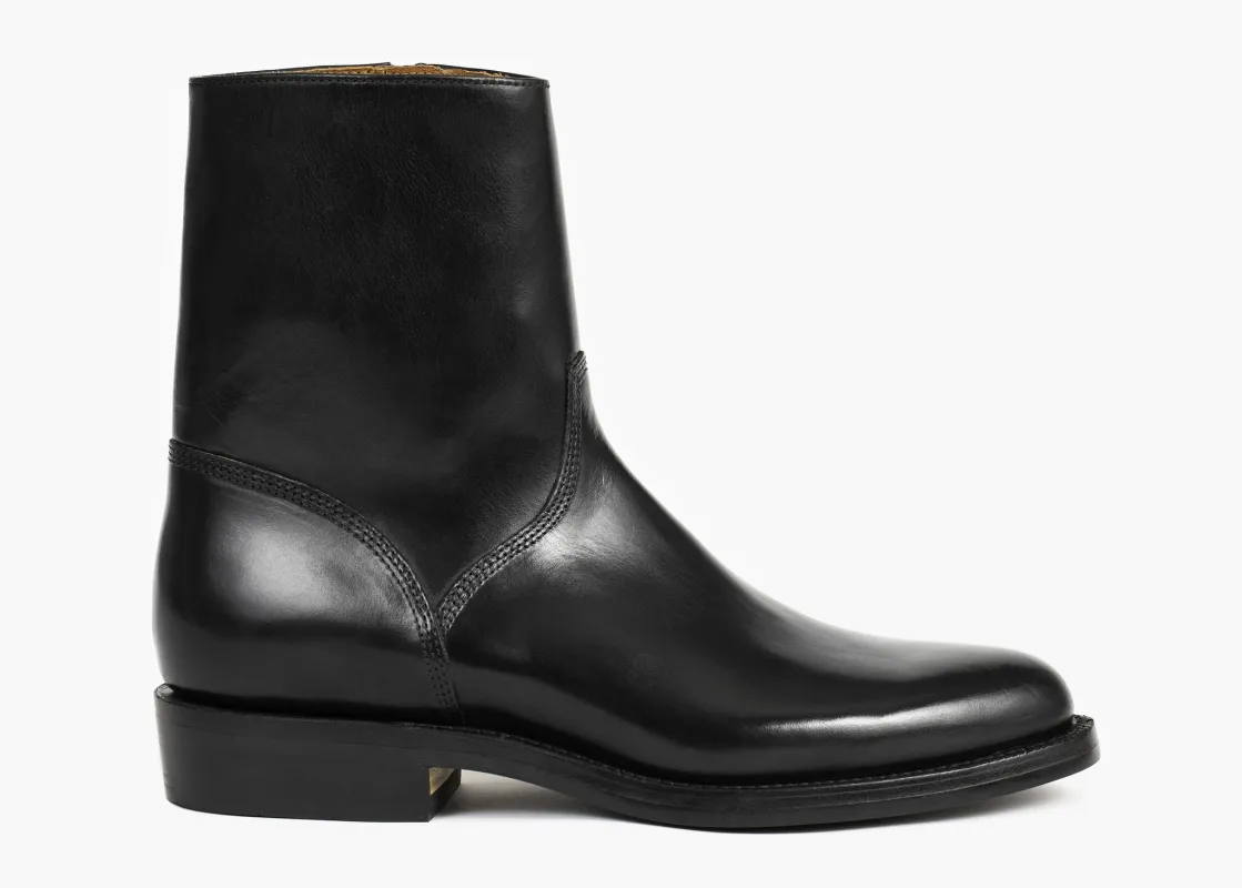 Elias Side-Zip Black Chromexcel sold by Grant Stone