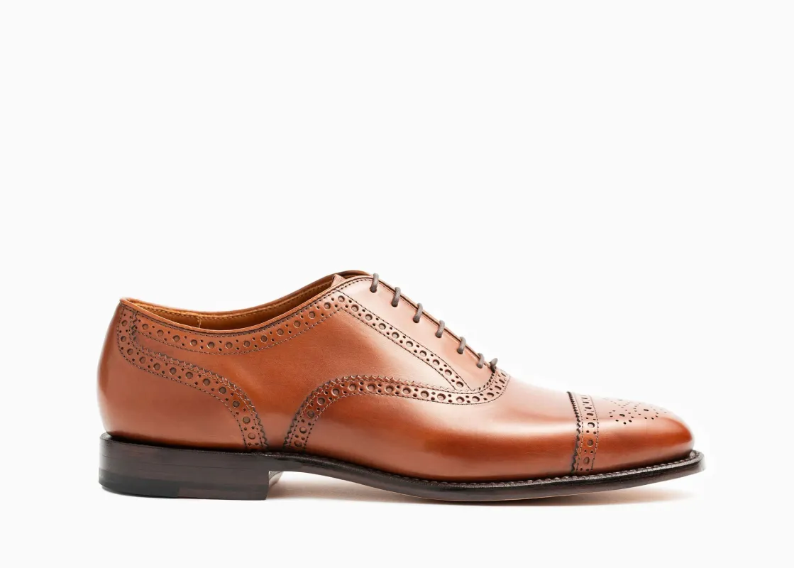 Fairfield Oxford - Chestnut Calf made by Grant Stone