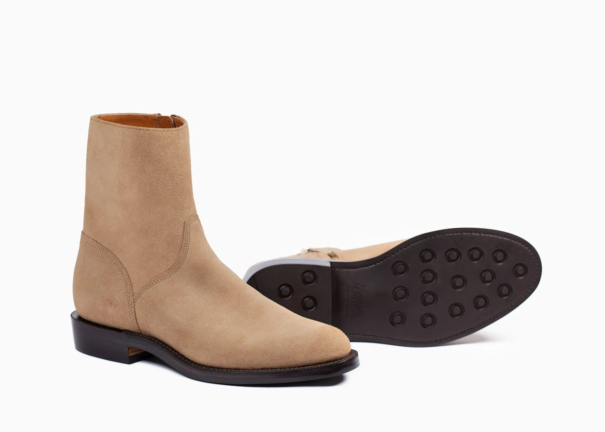 Elias Side-Zip Natural Roughout Chromexcel sold by Grant Stone product image thumbnail 3
