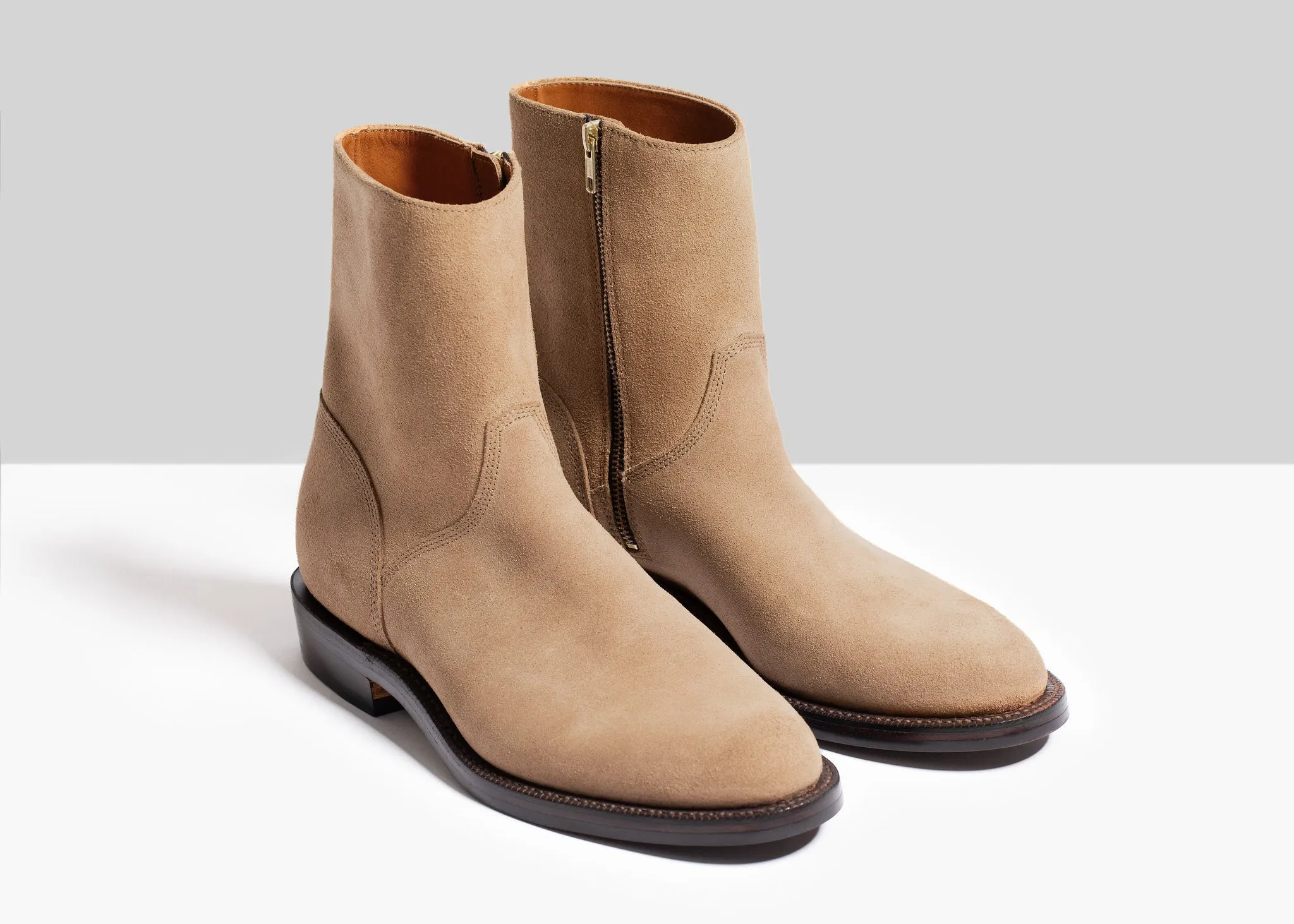 Elias Side-Zip Natural Roughout Chromexcel sold by Grant Stone product image thumbnail 2