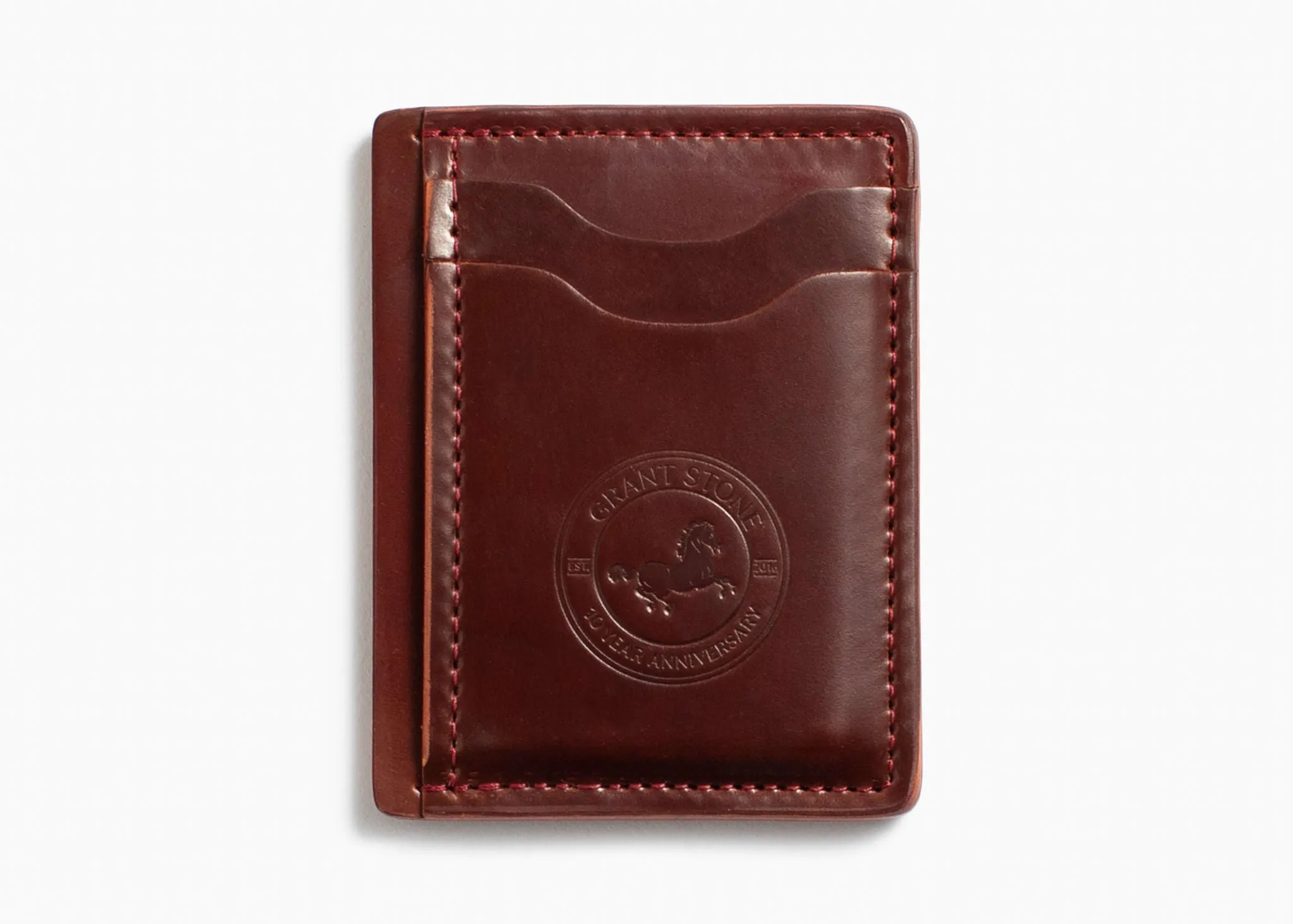 10-Year Anniversary Wallet - Garnet Shell Cordovan sold by Grant Stone product image thumbnail 2