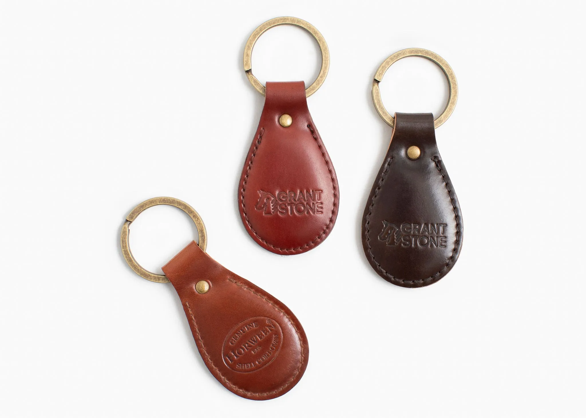 Garnet Shell Cordovan Key Fob sold by Grant Stone product image thumbnail 2